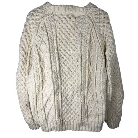 Vintage Standun Mens 2XL Sweater Wool Fisherman Hand Knit Grandma Ireland Heavy - Picture 2 of 7